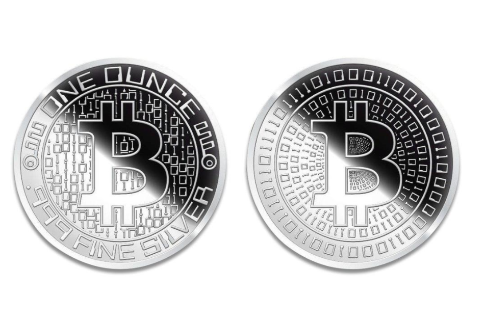 1 ozt Silver Bitcoin Round - Mirror Finish - CryptoMerchStore