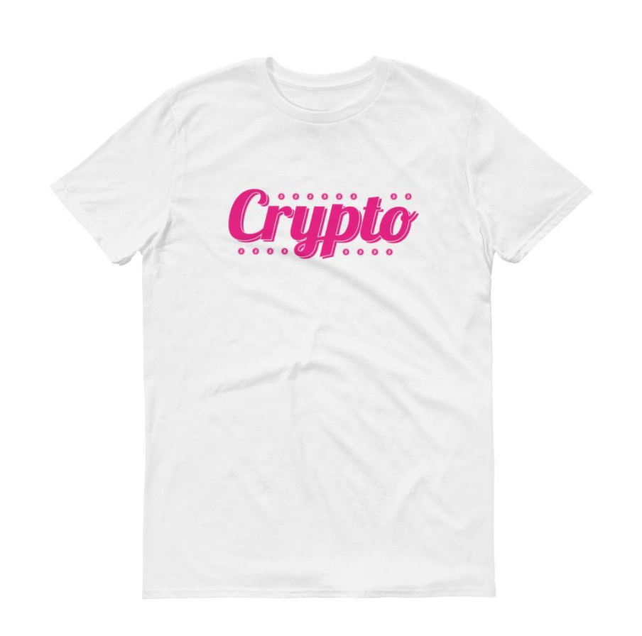 White Short Sleeve Crypto Classic Tee - CryptoMerchStore