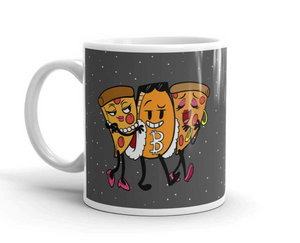 Bitcoin Pizza Mug Coffee Tea Mug Cup 11/15oz - CryptoMerchStore